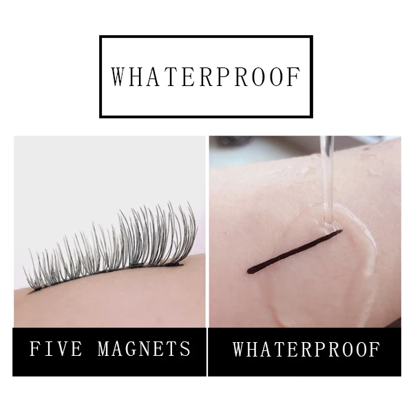 
Custom eyelash box magnetic eyelashes with magnetic liner set 