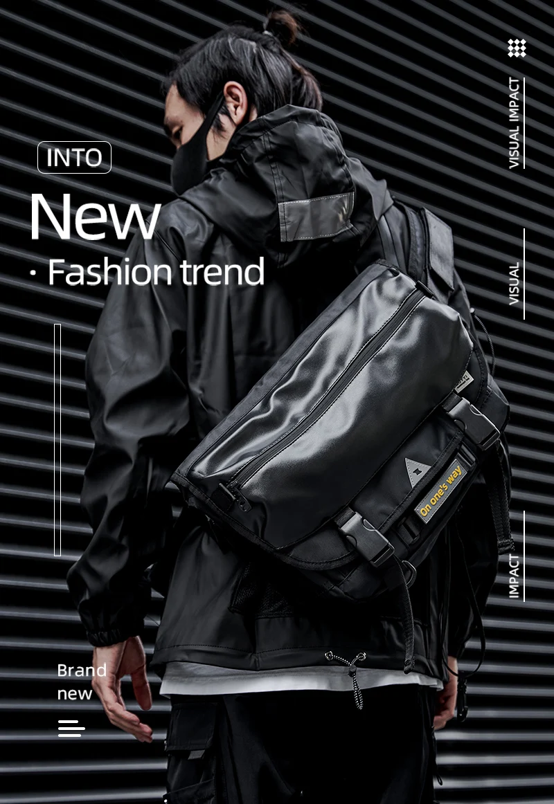 MOYYI Messenger bags Large Capacity Male Tourist Cycling Messenger Bags For Men Sling Crossbody Bag