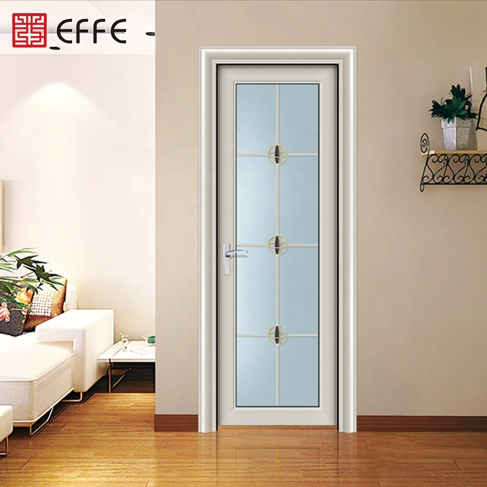 
new design fire rated single pane american style door bathroom tempered glass door 