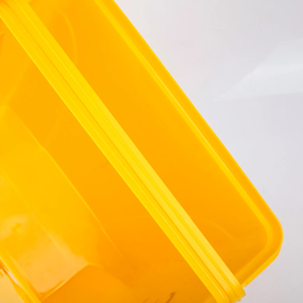 Rectangular plastic paddle dustbin medical waste disposal container