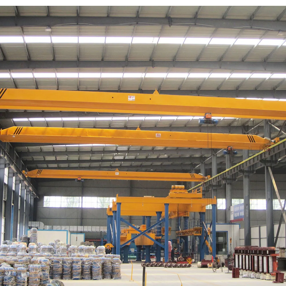  Best Quality China Manufacturer Clamshell Overhead Traveling Crane Bouble Beam 10Tn