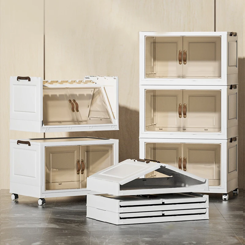 Stackable Clothes Plastic  Drawer Storage Container Storage Basket Shelf Box for Closet Wardrobe Organizer