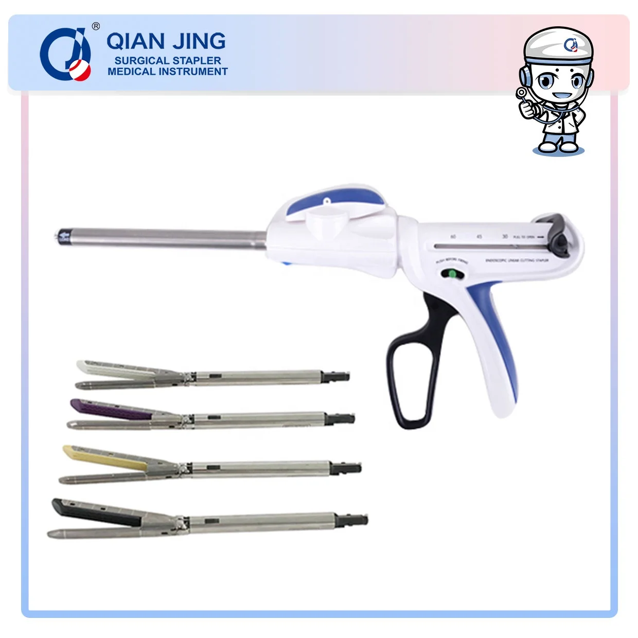 Одноразовый эндоскопический линейный резак степлер QIANJING хирургический