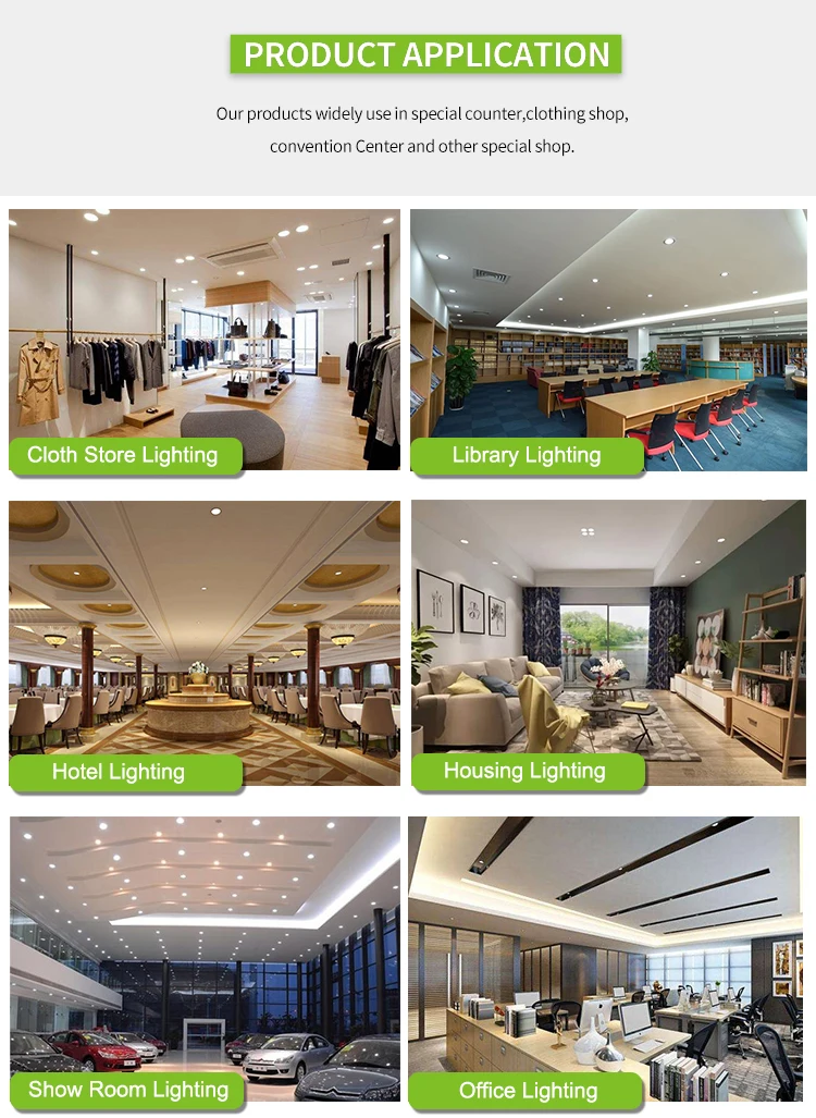 Лидер продаж магазин ткани коммерческий потолочный светильник 20 Вт алюминиевый утопленный антибликовый светодиодный
