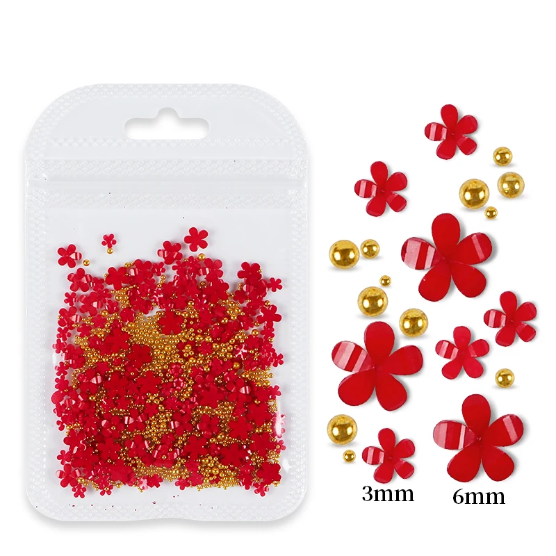 UV Resin Filling Acrylic Flower For Epoxy Resin Mold Filler Material Gold Silver Metal Beads Charms Jewelry Accessories Handmade