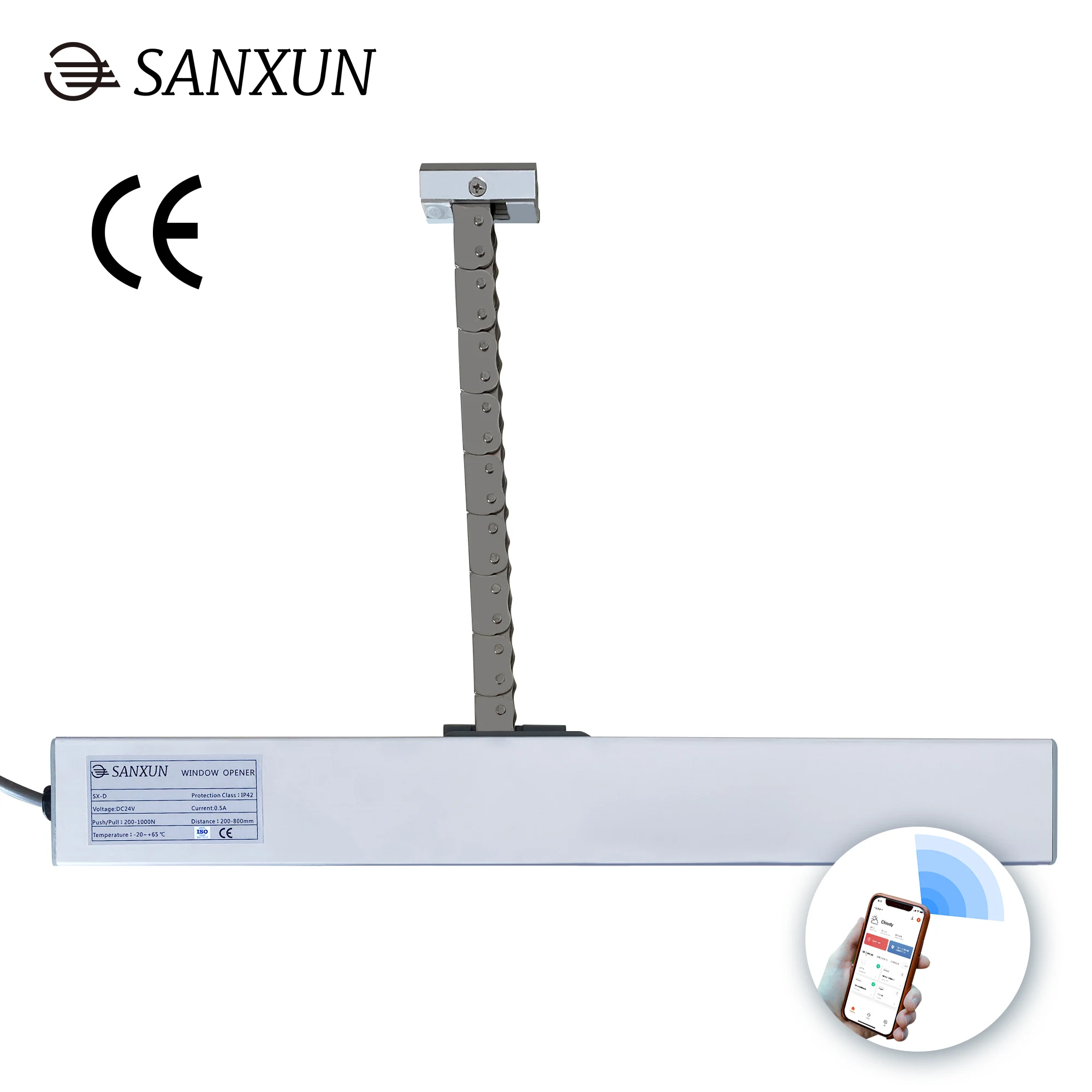 Automatic smart home electric window opener with Tuya App