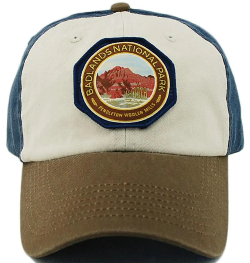 
100% Cotton washed distressed vintage customized felt woven patch applique sport baseball dad cap hat 