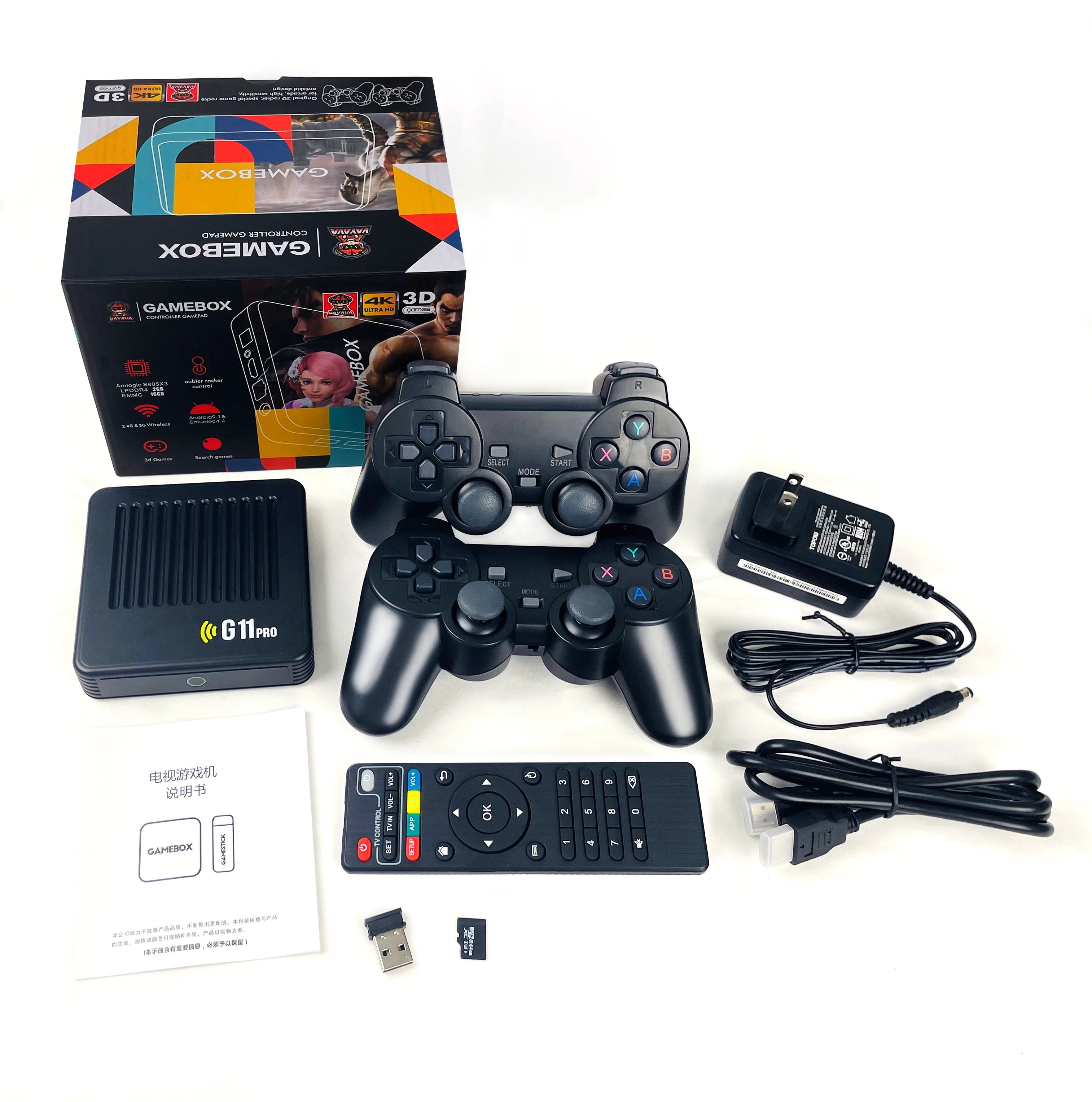 G11Pro 4KHD Game Box 64GB VAYAVA G11 Pro Retro Games 3D TV Classic Video Game Console Player