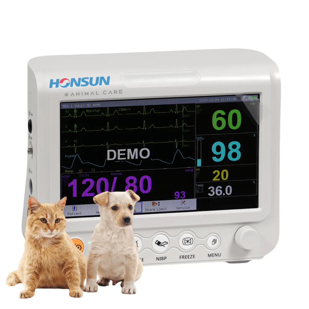 Veterinary Equipment Veterinary Patient Monitor Multiparameter ICU Machine Veterinary Clinic Hospital For Animal Pet Dog Cat