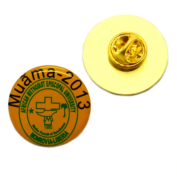 Soft Metal Hard Custom Hard Enamel Logo badge maker machine range rover evouque badge blank button badge