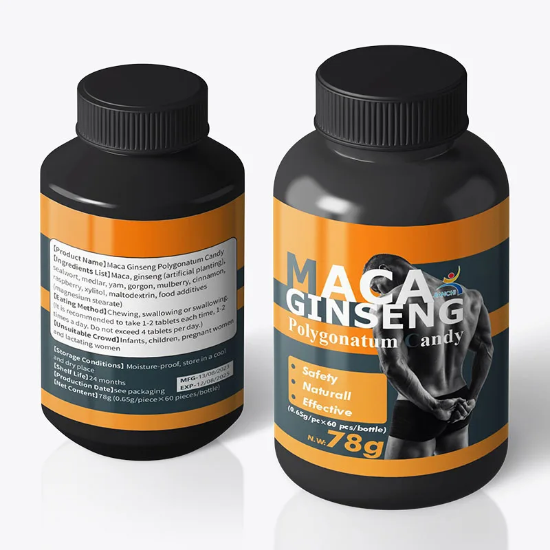 Chinese Herbal Maca Chewable Tablet Male Energy Supply Maca Ginseng Oyster Tablet