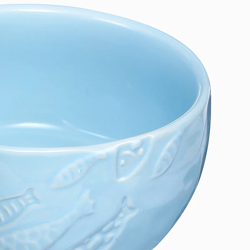 Керамическая миска для риса Blue ocean сказочная Легенда Рыба Узор Набор из двух