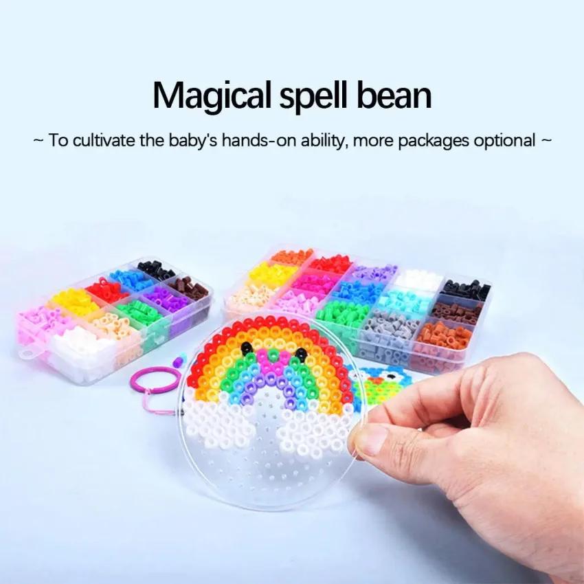Wholesale 48 Colors Mixed Iron Beads Arts and Crafts Kit Bead Set for Diy