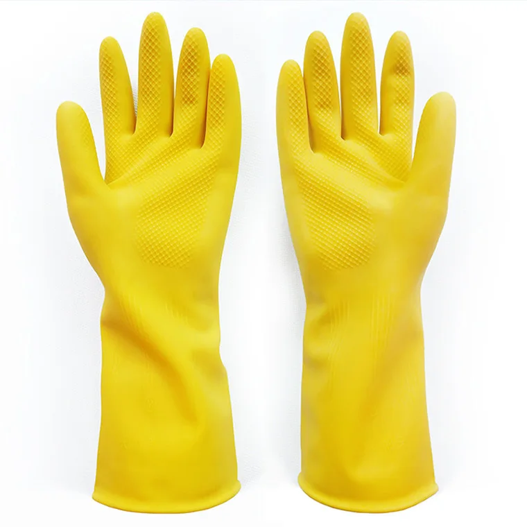 Kitchen Rubber Household Latex Gloves Cleaning Dishwashing Kitchen Gloves