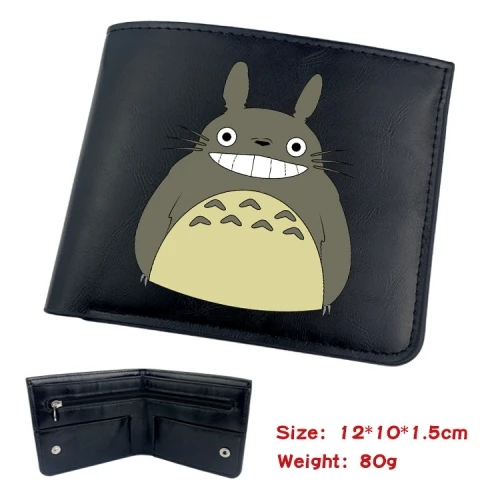 11 Styles My Neighbor Totoro Japanese Cartoon Printing Cosplay Cartoon PU Purse Anime Wallet Short Folding Anime PU Purse