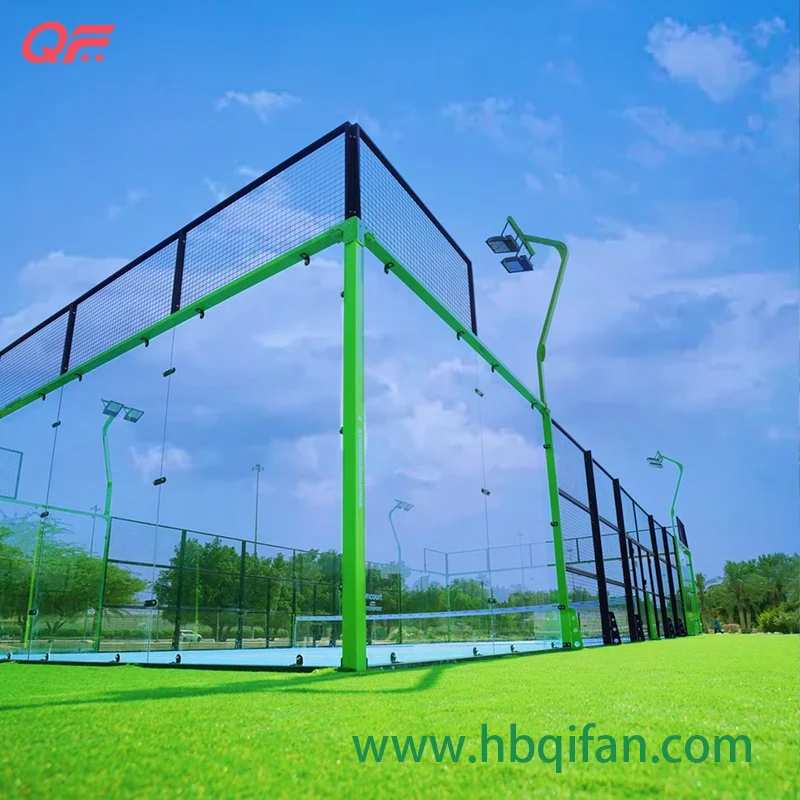 2022 Good Quality Custom Color Portable Paddle Tennis Panoramic Padel Court for Sale