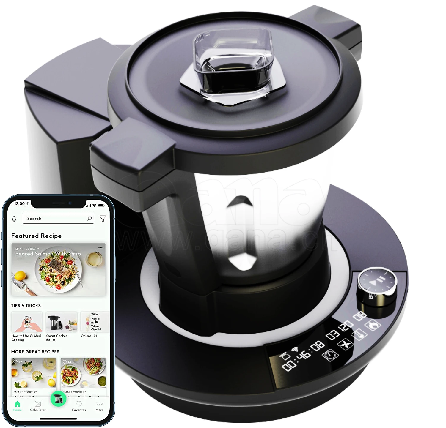 QANA Wifi and app support multifunction dough kneading machine salad chopper Food Processors for household