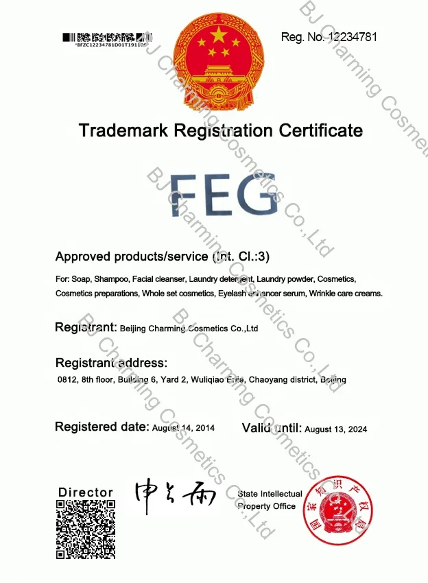 FEG Cosmetic Brush Bottle OEM Custom Label Extensions Safe Best Beauty Eye Oil Growth Serum Cils Eyelash Grower Serum Lash Grow