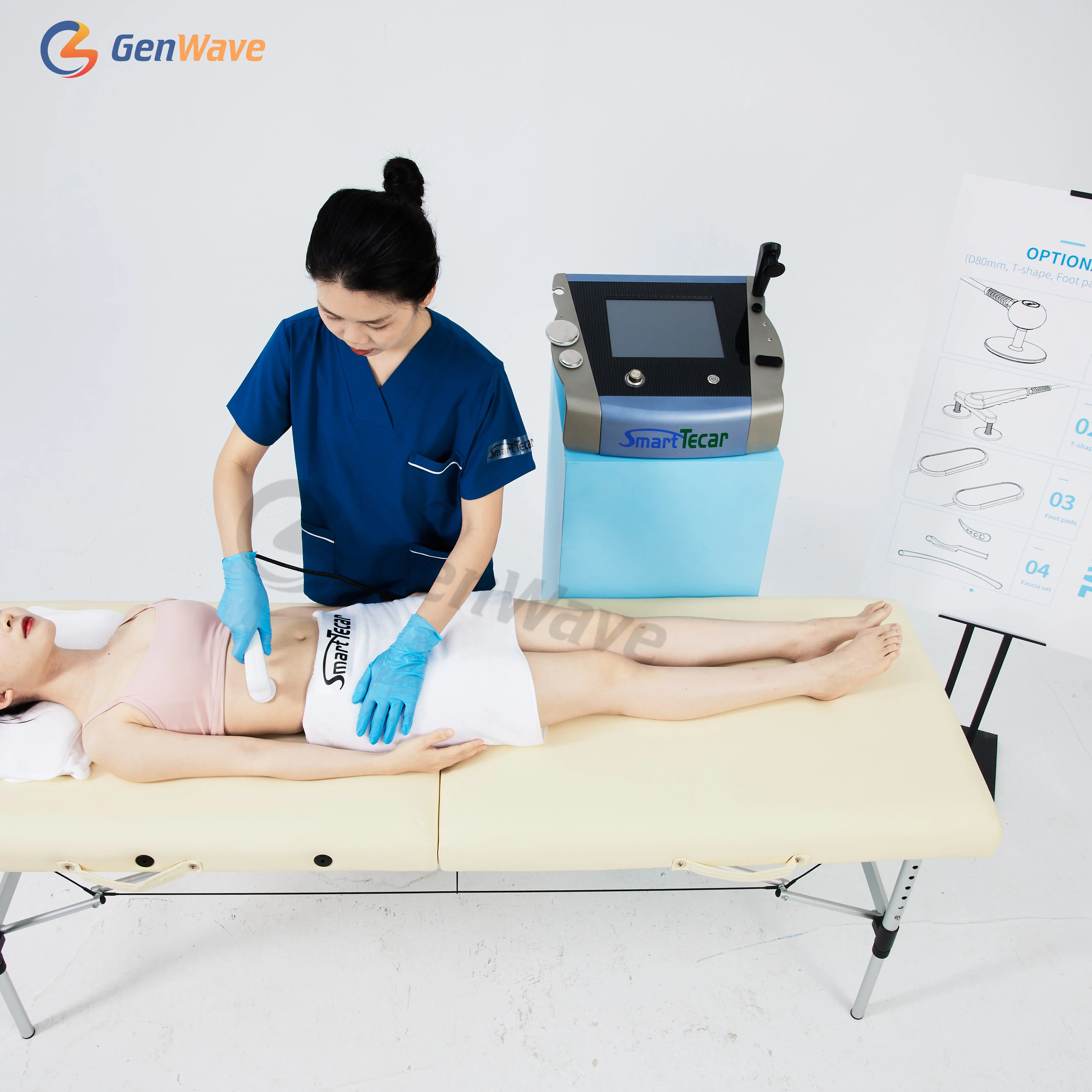 Portable 448khz Tecar Physiotherapy Equipment Pain Relief Tecar Therapy Diathermy High Quality Smart Tecar Machine