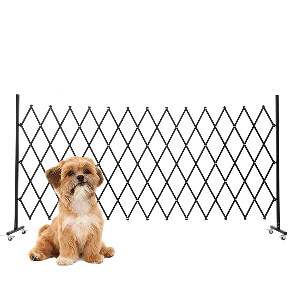 Folding Door Security Metal Accordion Adjustable Safety Fence Gate Flexible Scissor Garage Gates for Dogs