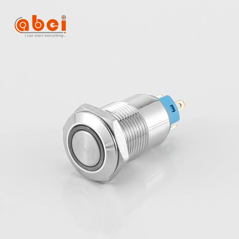 12mm Momentary on off latching LED 4pin 2pin high actuator Mini Metal push button switch 3-6V 12-24V 220V
