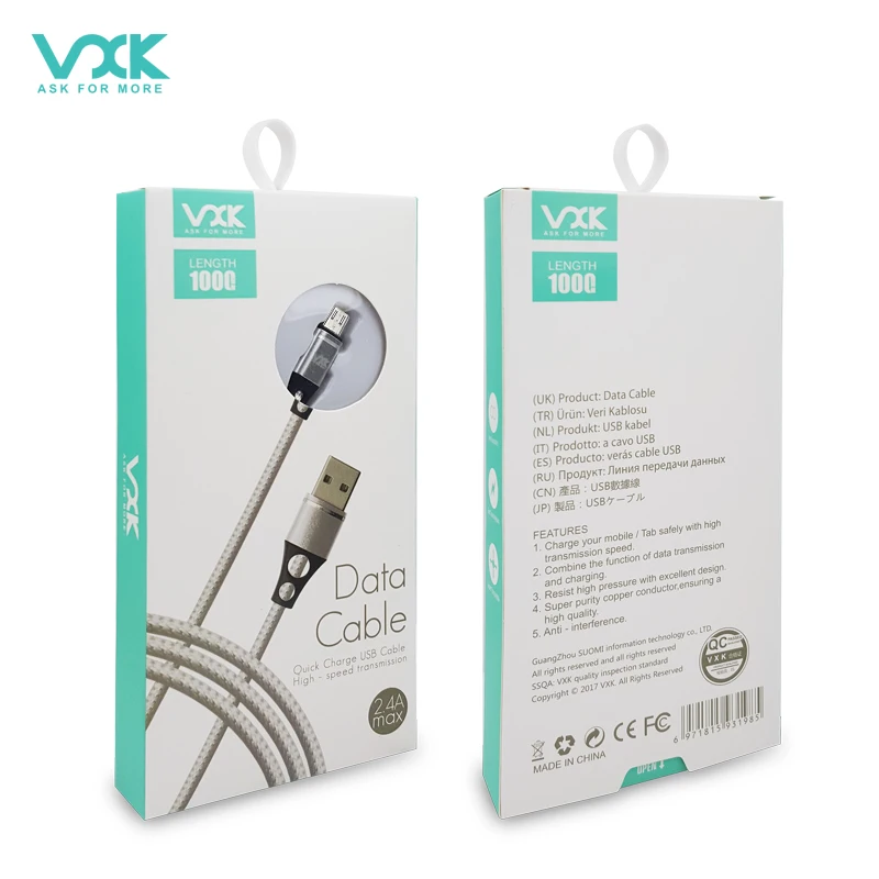 
2 in 1 Charging+Data Transfer magnetic charging Micro Usb Cable 