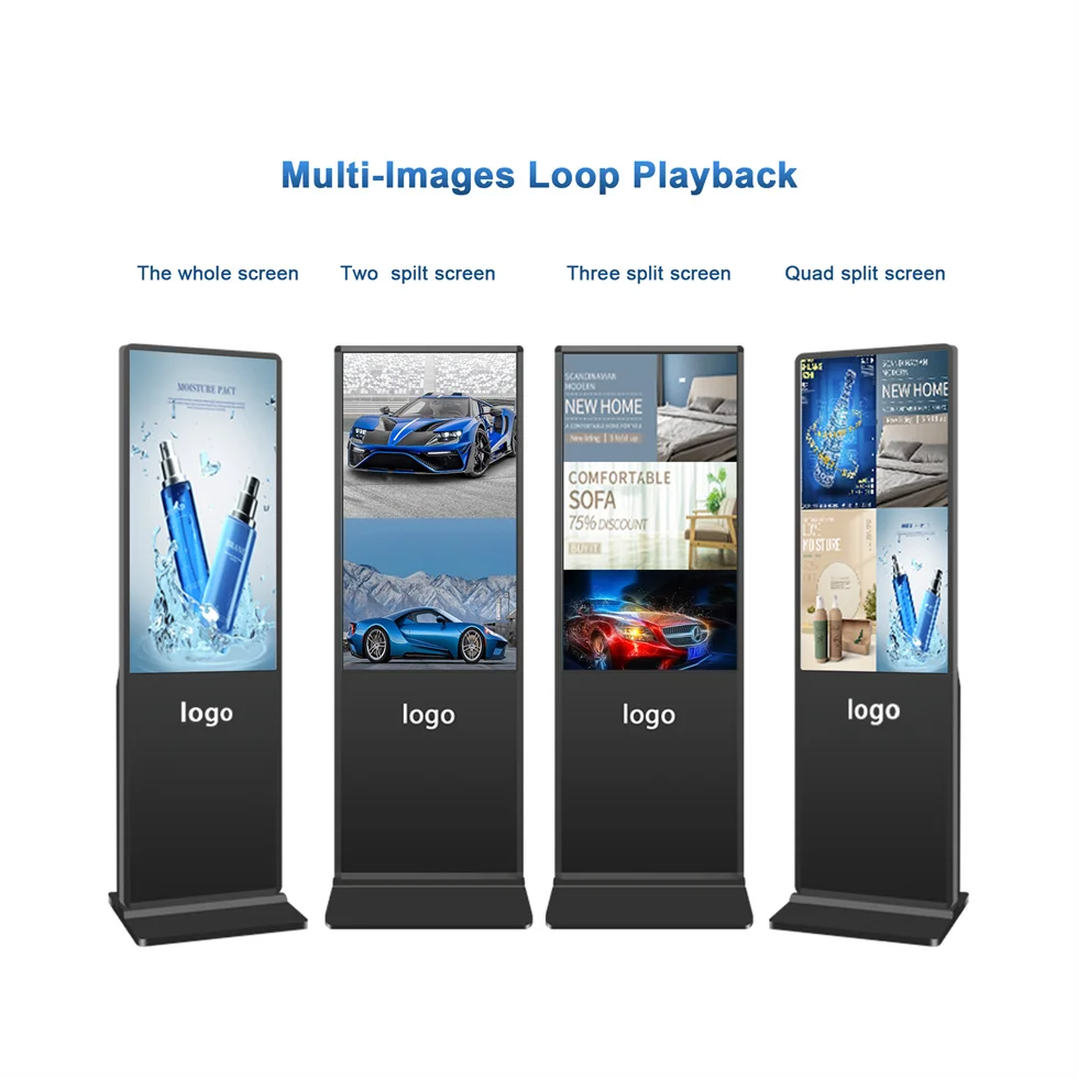 По оптовой цене Крытый 65 дюймов ЖК-экран наружной рекламы Digital Signage