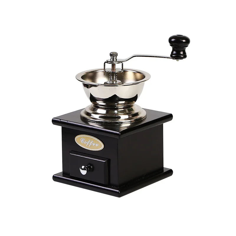 Innovative products 2024 Retro wooden coffee grinder hand-cranked coffee grinder pepper grinder manual coffee machine portable