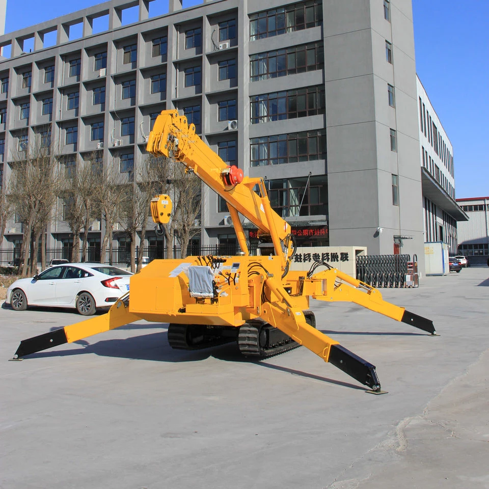 Truck Mounted Spider Crane Tower Building Boom Lift 8 Ton Lifting Belt Spider Cranes