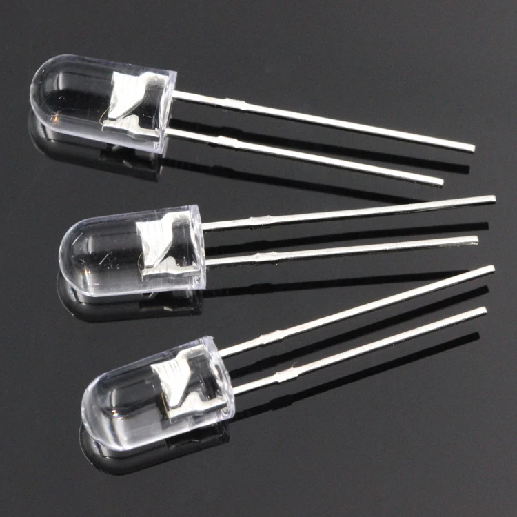 LED light-emitting diode F5 / 5mm Round Head endless short foot mouse red yellow high brightness white light