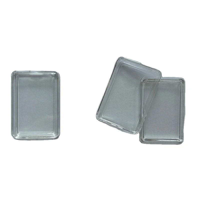 44*28mm Small Gold Bullion Bar Holder Acrylic Protector Box  Rectangular Sliver Ingot Box