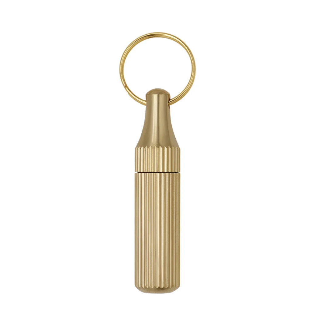 Portable Keychain Brass Small Engraving Knife Mini Capsule Engraving Knife Disassembly and Delivery Box Opening Knife Tool