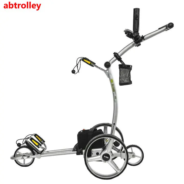 
Germany design electric auto golf trolley kaddy on golf ground remote control electric golf kart 