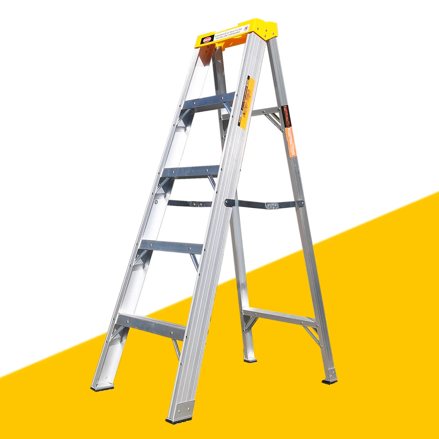 2024 Economy Style 3 to 10 Steps Simple Side Aluminum Folding Step Ladder