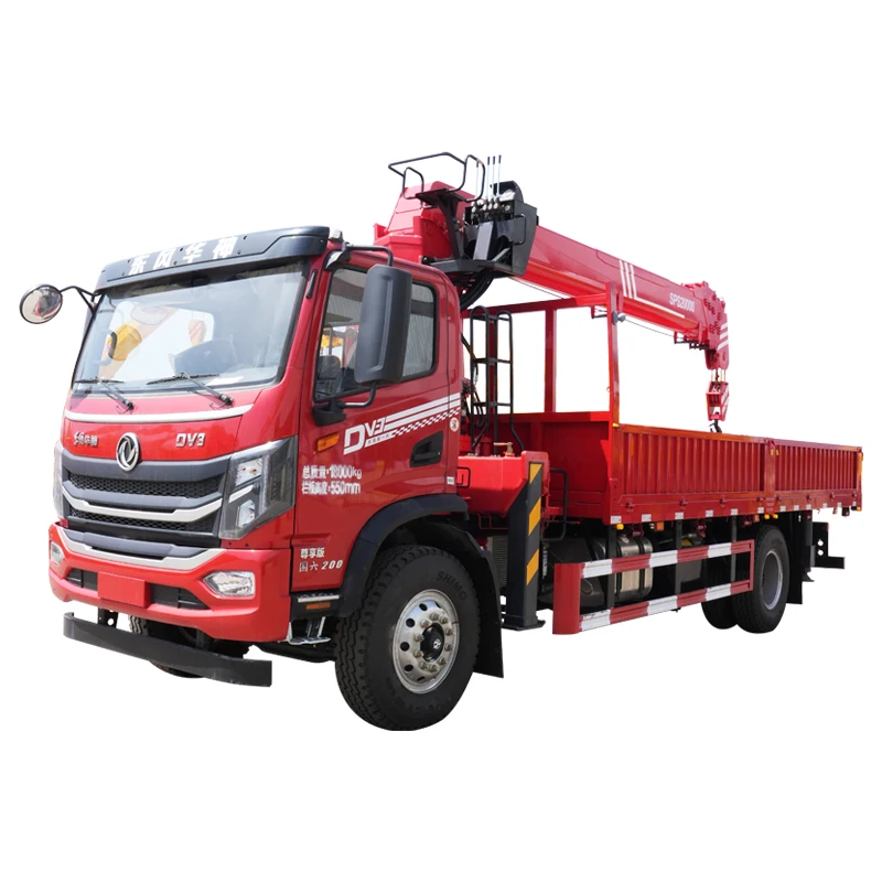 Automobile crane factory construction and agricultural crane multi arm telescopic arm small truck crane