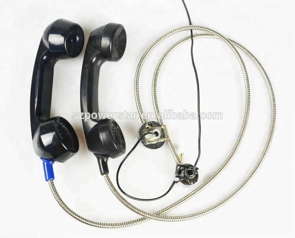 High quality ABS door phone handset vandal resistant public phone handset kiosk
