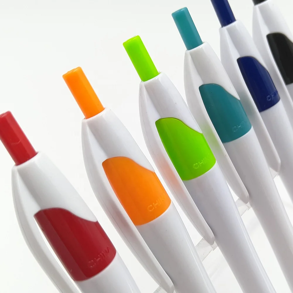 2024 Cheap Custom Logo Printed Ballpen Pen Blank Sublimation Promotional Plastic Colorful Logo Ball Pen gift