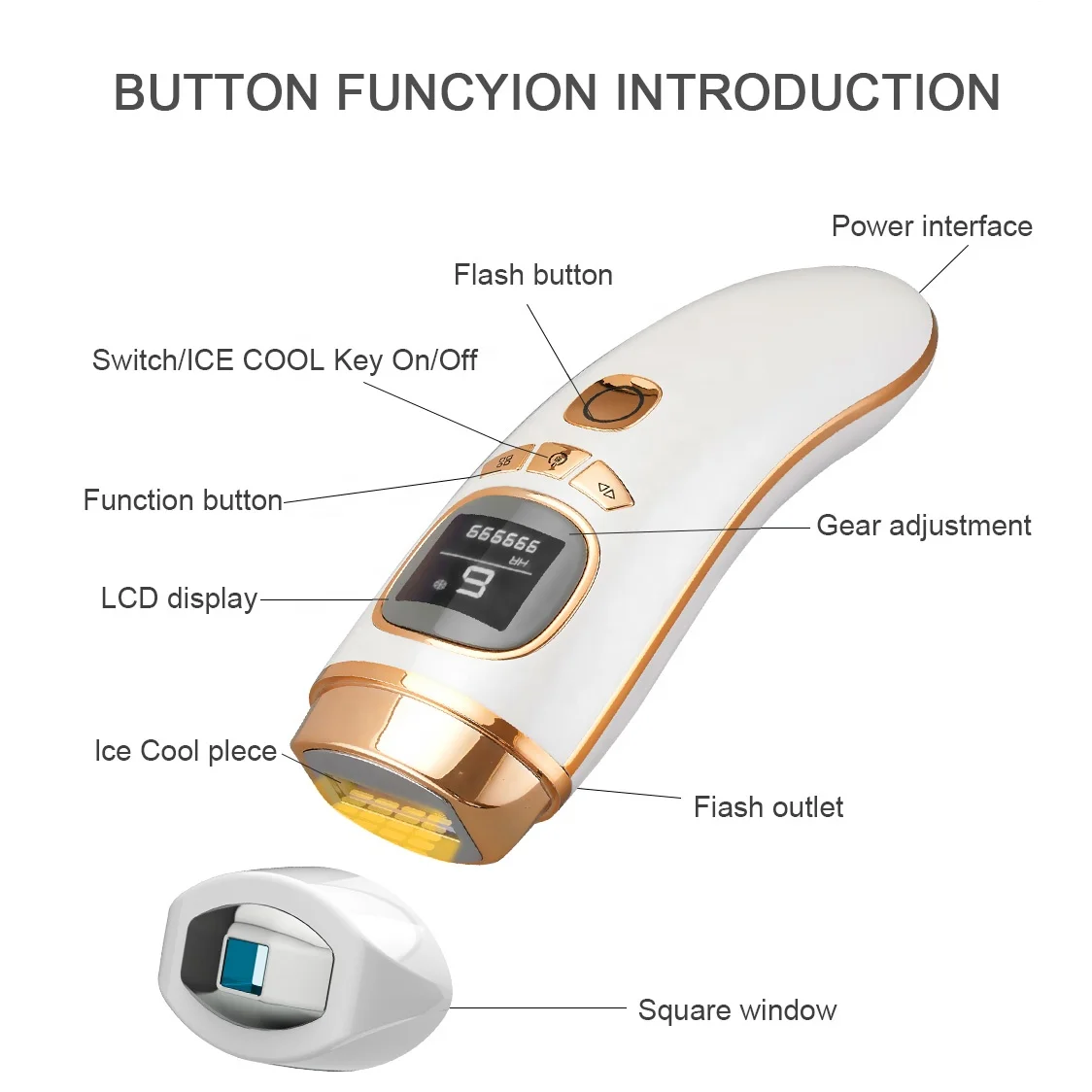 2022 New Arrive Laser Hair Removal IPL Hair Laser Removal for Women and Men Permanent Hair Removal 999,999 Flashes Painless