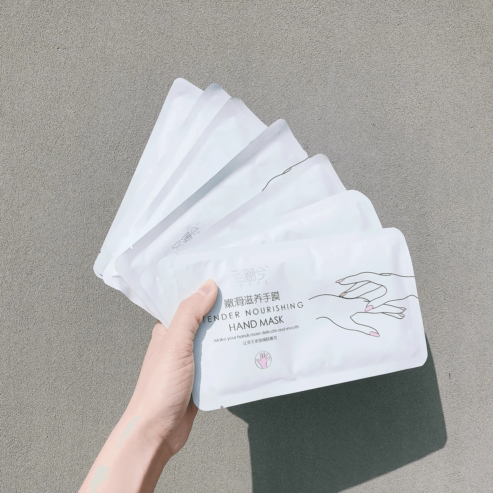 
SERAS картонная коробка упаковка OEM маска с экстрактом алоэ вера, перчатки, по рукам и ногам лосьон подарочный набор 