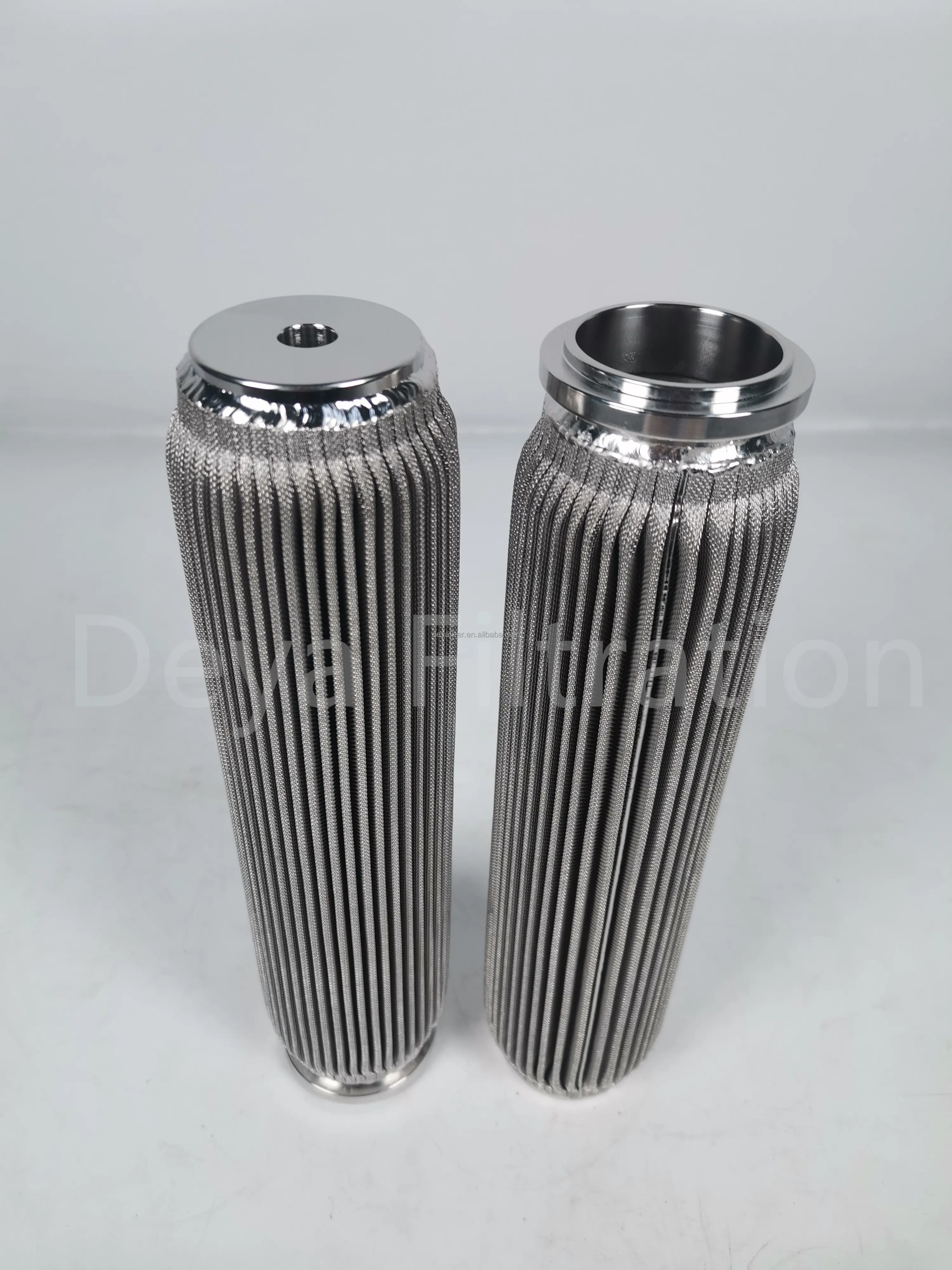 20 micron metal fiber sintered felt pleated filter element for continuous polymer candle filter