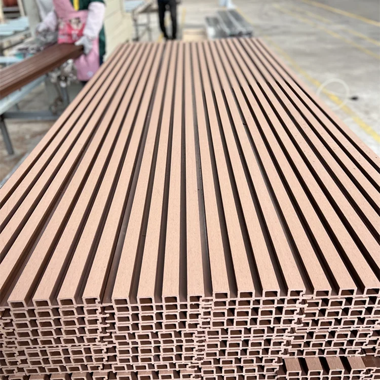 Outside Co-extrusion WPC Wall Board Building Exterior Decoration Wood Plastic Composite Cladding Panel