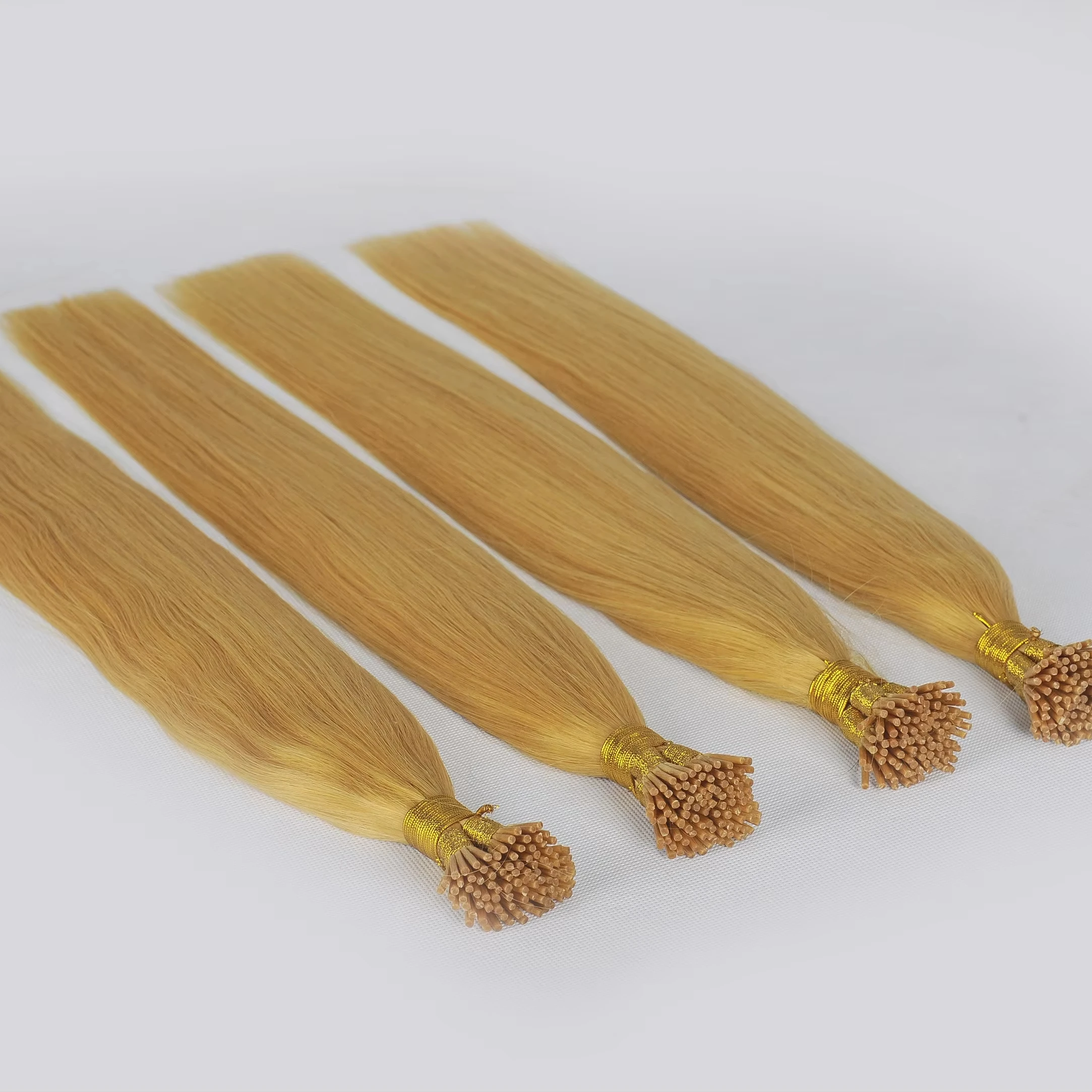 Emeda Wholesale Factory Blonde Brazilian Natural Human Hair I tip Extensions #613