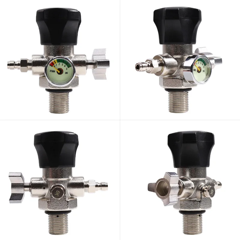 Regulator PCP 4500psi PCP Air Tank Gas Cylinder Valve 4500Psi Paintball Diving