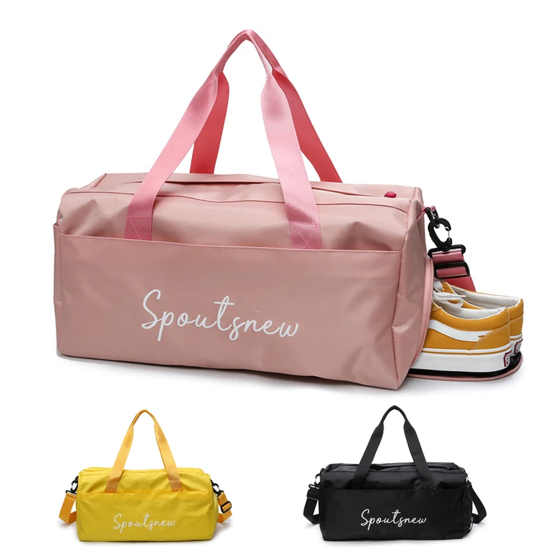Custom Logo Mochila Antirobo Travel Duffel Bag Sports Tote Gym Bag Shoulder Weekender Overnight Bag with Shoe Compartment