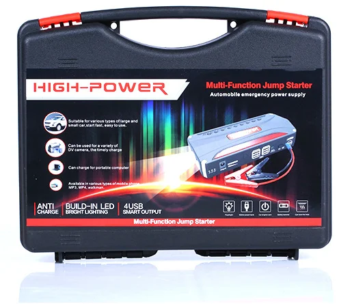 Аварийное питание банк 6000 Мах пиков ток 400A 12V портативный автомобильный аккумулятор стартер скачка