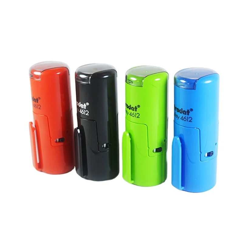 4612 Round 12 mm Automatic Stamp Office Personalized QC QA Stamp Rubber Self Inking Stamps