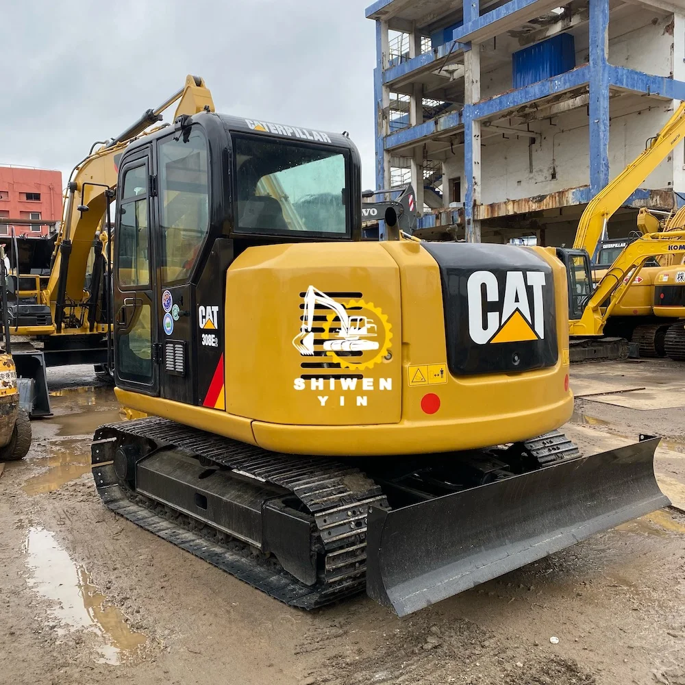Используемый 8ton мини-экскаватор CAT 308 308E 308E2 гидравлический гусеничный экскаватор CAT308 308C 308D мини-гусеничный