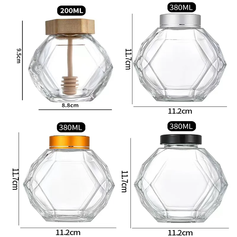 Wholesales Glass jar containers with metal lid wide mouth 25OZ 16oz 17OZ 13OZ 10OZ 7OZ 6oz 8oz 5oz 12oz straight side glass jar