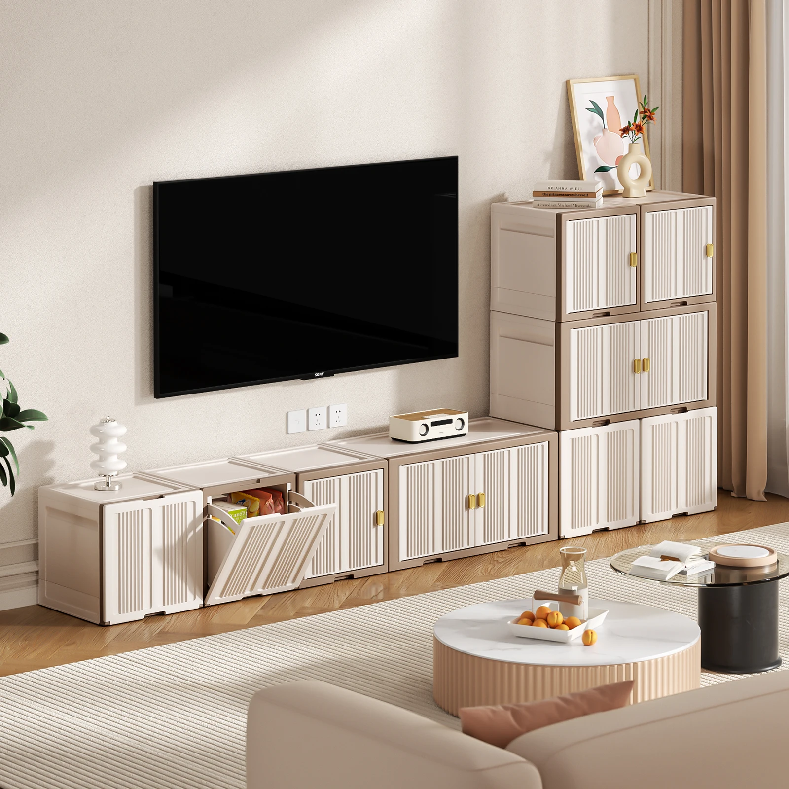 HAIXIN новая заводская цена большой контейнер для одежды пластиковый складной ящик хранения с перегородкой