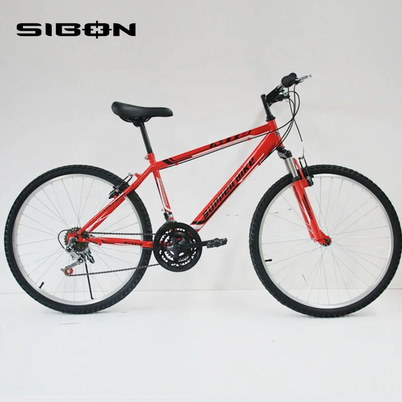 SIBON B0230101 26 дюймов 21 скорость Подвеска Вилка для взрослых алюминиевый сплав обод Китай горный велосипед